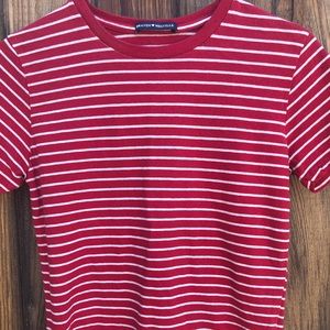 Brandy Melville Red Striped Shirt